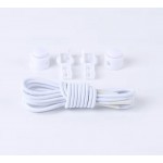 LACES Elastic Band with Circular Spring Shoelaces white