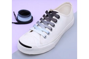 LACES Flat  Color Gradient Tide Shoelaces Black