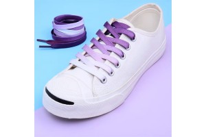 LACES Flat  Color Gradient Tide Shoelaces purple