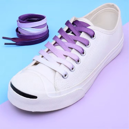 LACES Flat  Color Gradient Tide Shoelaces purple