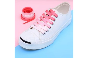 LACES Flat  Color Gradient Tide Shoelaces red