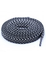 LACES Flat HF Double Track Shoelaces BlackGrey