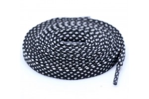 LACES Flat HF Double Track Shoelaces BlackGrey