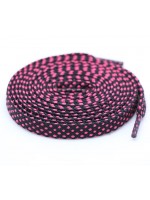 LACES Flat HF Double Track Shoelaces Black rose