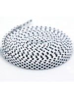 LACES Flat HF Double Track Shoelaces  white Black
