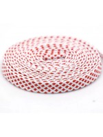 LACES Flat HF Double Track Shoelaces white red
