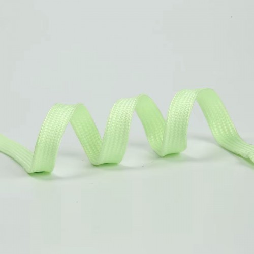 LACES Flat HF Glow-in-the-Dark Reflective Double Hollow Shoelaces Green
