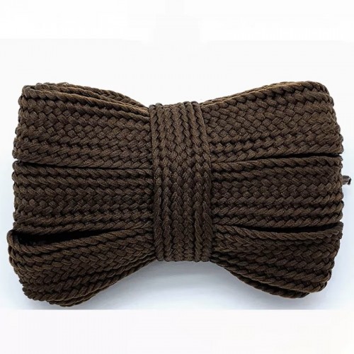 LACES Flat Wide 2cm Single Layer Shoelaces Brown