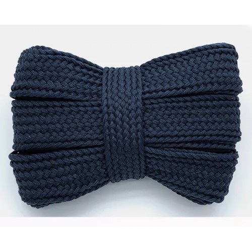LACES Flat Wide 2cm Single Layer Shoelaces DK navy