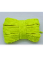 LACES Flat Wide 2cm Single Layer Shoelaces Fluor green