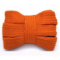 LACES Flat Wide 2cm Single Layer Shoelaces Orange