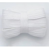 LACES Flat Wide 2cm Single Layer Shoelaces White