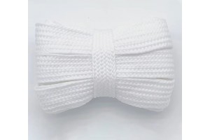 LACES Flat Wide 2cm Single Layer Shoelaces White
