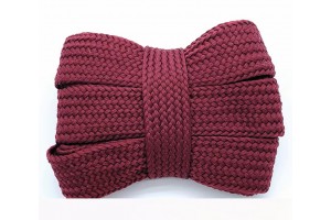 LACES Flat Wide 2cm Single Layer Shoelaces Wine red