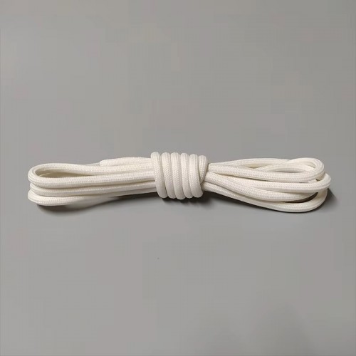 LACES HF Premium rope Round Shoelaces milky white