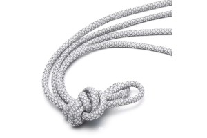 LACES HF Round Reflective Fluorescent Shoelaces Light grey