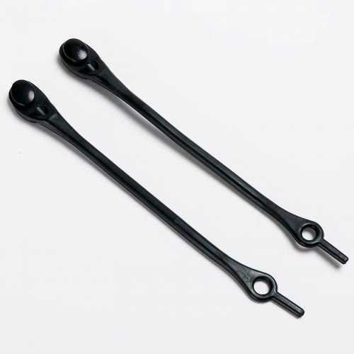 LACES HF Stretch Elastic Silicone Shoelaces Black