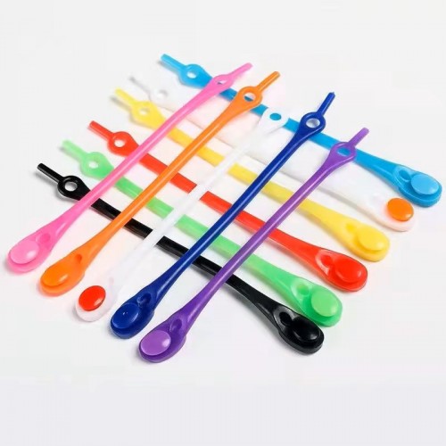 LACES HF Stretch Elastic Silicone Shoelaces MultiColor