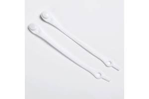 LACES HF Stretch Elastic Silicone Shoelaces White