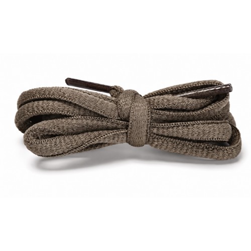 LACES Half Round Oval Shoelaces Ash grey