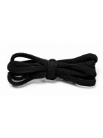 LACES Half Round Oval Shoelaces Black
