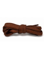LACES Half Round Oval Shoelaces Brown