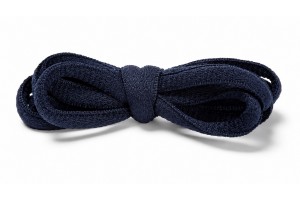 LACES Half Round Oval Shoelaces Navy