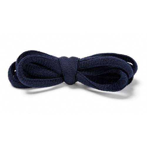 LACES Half Round Oval Shoelaces Navy