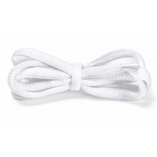 LACES Half Round Oval Shoelaces White