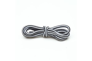 LACES Hikies Two tone ShoeLaces Black White