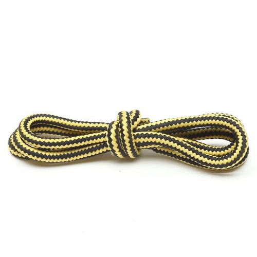 LACES Hikies Two tone ShoeLaces Light yellow Black 
