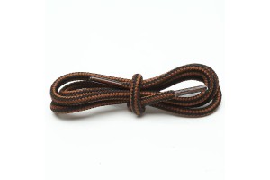 LACES Hikies Two tone ShoeLaces RedBrown Black