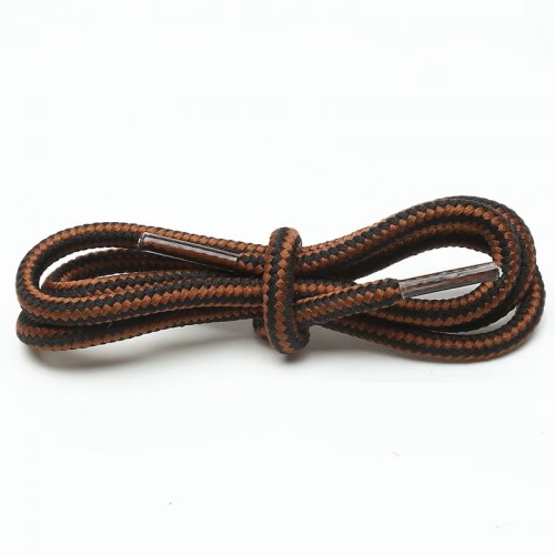 LACES Hikies Two tone ShoeLaces RedBrown Black