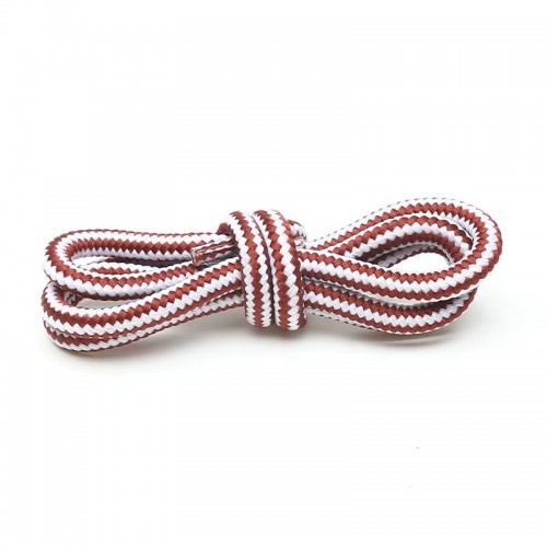 LACES Hikies Two tone ShoeLaces Winered White