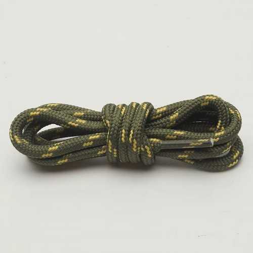 LACES Hikies dots Shoelaces Armygreen yellow