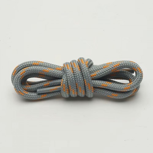 LACES Hikies dots Shoelaces grey orange