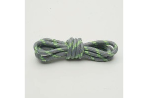 LACES Hikies dots Shoelaces grey fl green