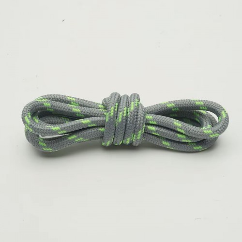 LACES Hikies dots Shoelaces grey fl green