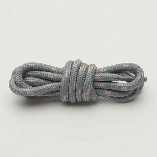 LACES Hikies dots Shoelaces Grey pink