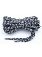 LACES Round Elastic Coconut Shoelaces grey Black