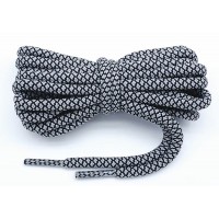 LACES Round Elastic Coconut Shoelaces grey Black