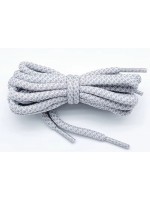 LACES Round Elastic Coconut Shoelaces grey white