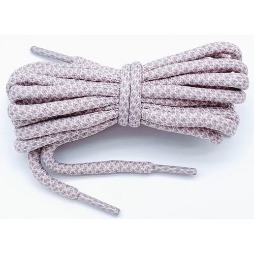 LACES Round Elastic Coconut Shoelaces Light pink ash