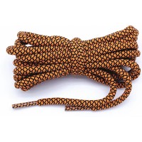 LACES Round Elastic Coconut Shoelaces Orange black