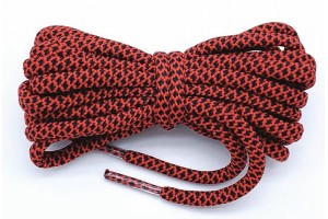 LACES Round Elastic Coconut Shoelaces red black