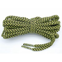 LACES Round Elastic Coconut Shoelaces yellow black