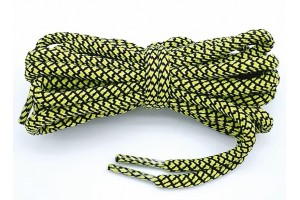 LACES Round Elastic Coconut Shoelaces yellow black