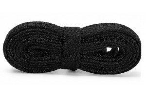 LACES Thick Flat Shoelaces Black
