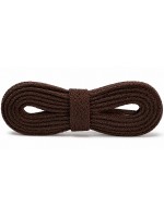 LACES Thick Flat Shoelaces Brown