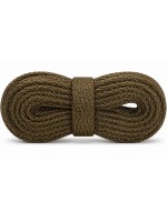 LACES Thick Flat Shoelaces BrownGrey